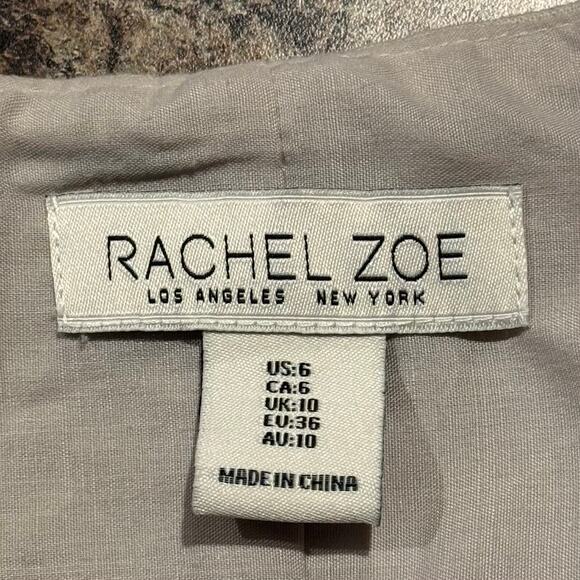 Rachel Zoe Vest Linen Minimalist Cottage Neutral Preppy Waistcoat Button Up 6 - Picture 2 of 5